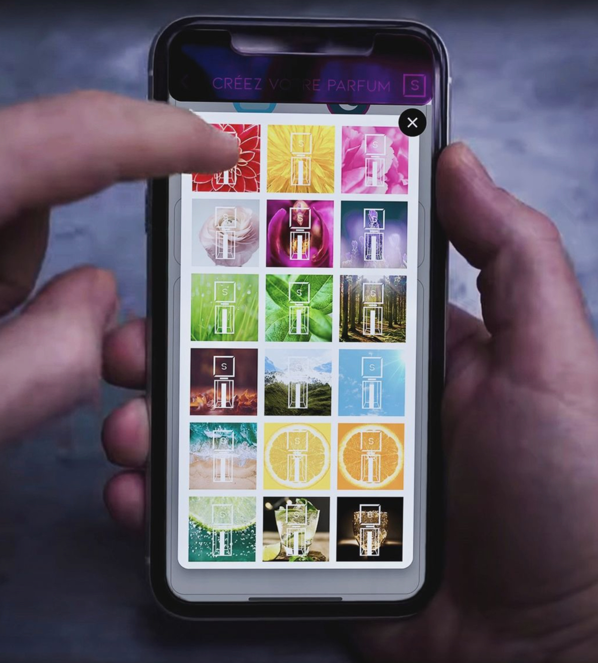 The intuitive mood board - a visual representation of fragrance preferences