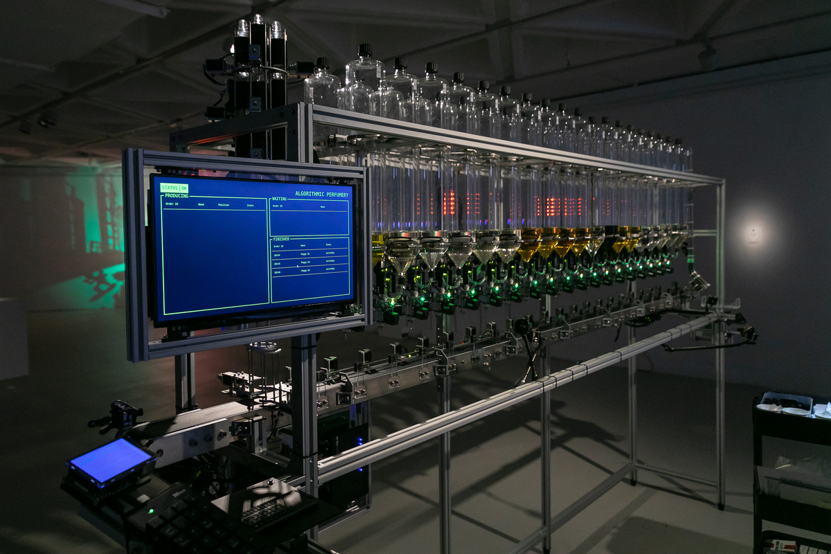 Algorithms control the entire creation process, from analyzing customer profiles to the final fragrance blend